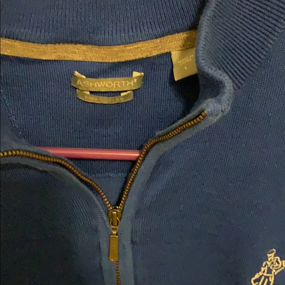 Men’s size large Ashworth golf 1/4 zip sweater - Picture 2 of 4